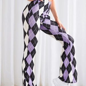 Purple Argyle pants